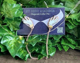 BNHA Inspired Villain Hands Collar Chained Enamel Pin