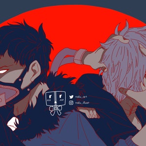 MHA Shigaraki & Overhaul Print and Postcard