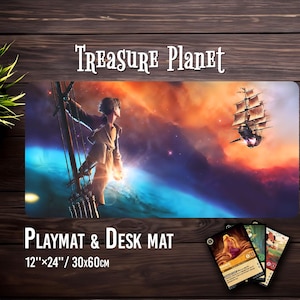 Treasure Planet Spielmatte - Lorcana Kartenspiel mit Zone Option - Schreibtischmatte