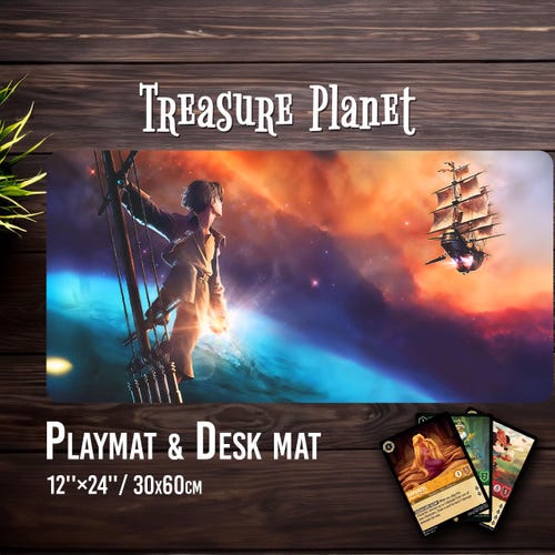 Treasure Planet Playmat - Lorcana Card Game With Zone Option - Desk Mat -  Etsy