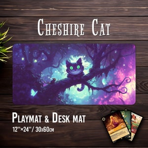 Chat du Cheshire inspiré de l'univers d'Alice au pays des merveilles - Sous-main