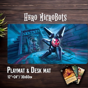Hero Microbot's - Lorcana Kartenspiel mit Zone-Option - Schreibtischunterlage
