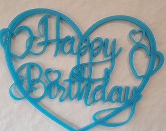 Birthday Cake Topper - Happy Birthday Large Topper