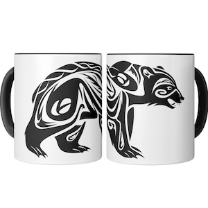 Haida Bear Ceramic 11oz Mug | Native Art | Morning Coffee Mug