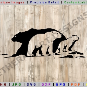 Polar Bear Cub SVG | Polar Bear Cub DXF | Inuit Art | Alaskan Native Art | Cricut Cut File  | Digital Clipart | Vector Files | Polar Bear |