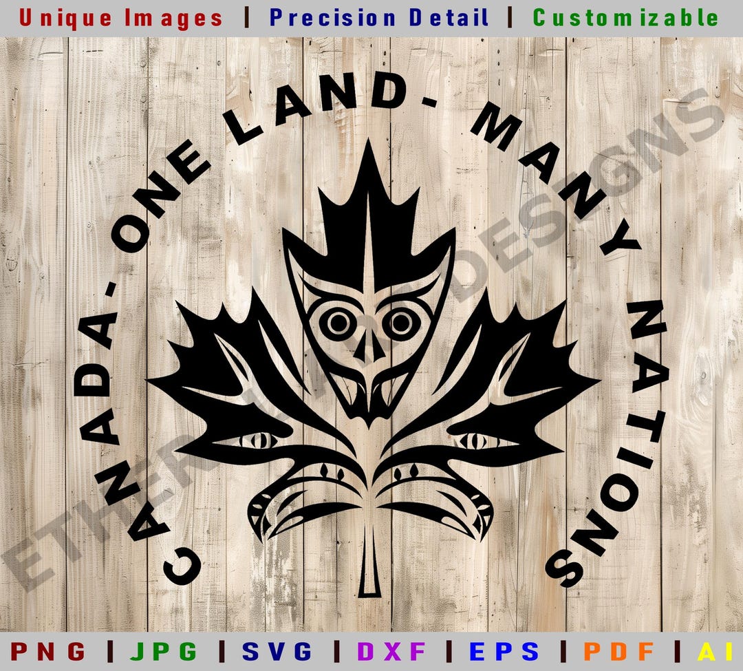 Canada Native Inspiration Logo SVG | Canadian Maple Leaf Logo | Cricut ...