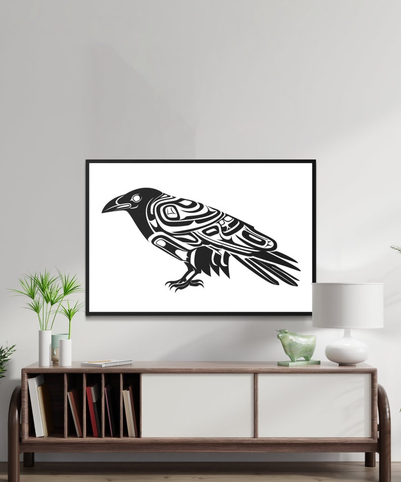 Raven SVG | Canadian Native Art, Alaskan Design (digital Files) - Etsy