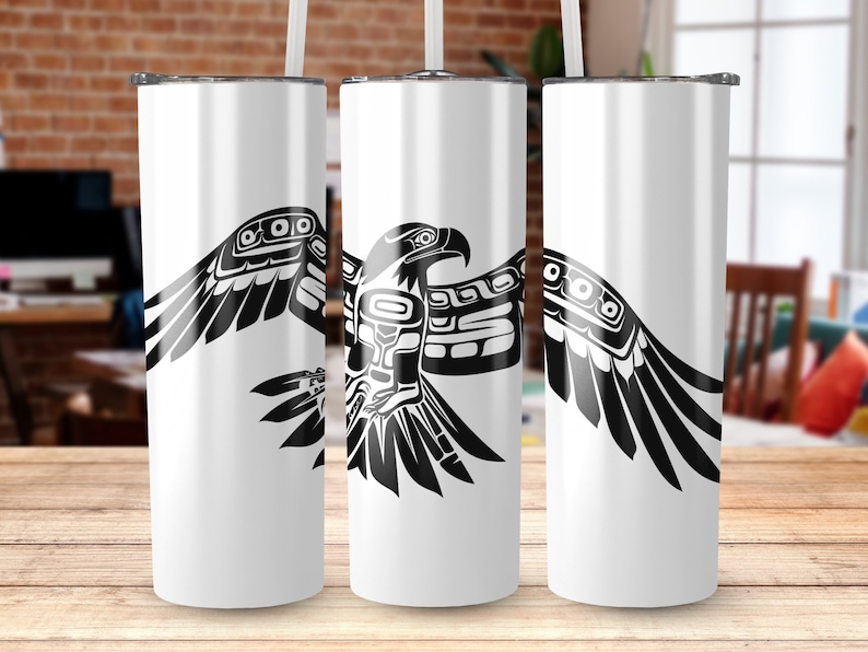 Adler SVG | Alaskan Native Art Cut Datei (Digital Clipart) Bild 6