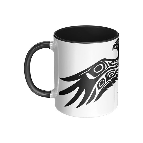 Haida Raven Ceramic 11oz Mug | Native Art | Morning Coffee Mug