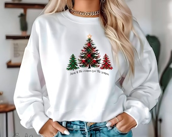 Jesus is the Reason for The Season T Shirt Sublimation Design, Digital Download, Gift for Her