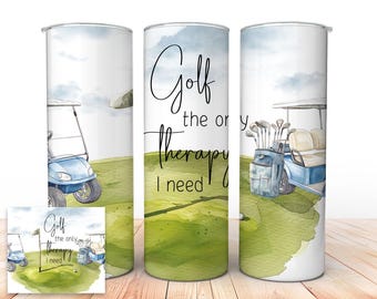 Golf 20 Unzen Skinny Tumbler Wrap, digitaler Download, Sublimation png, nahtlose Wrap, Geschenk für ihn