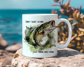 Fisherman Quote 11 and 15 oz Coffee Mug Wraps, Digital Download, Sublimation png, Gift for Him