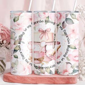Baking Tumbler Wrap for Food Lover Baking Gift for Baking Lover Gift for Baker Cooking Tumbler Wrap Baking Enthusiast Baking Gift for Her