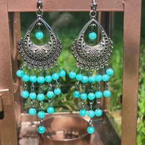boho turquoise earrings