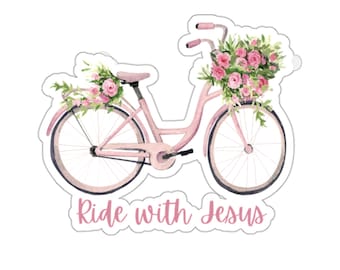 Pegatina de fe cristiana para bicicleta, pegatina de Jesús para la Biblia, pegatinas para diario, regalos cristianos, pegatina para botella de agua, pegatina para portátil