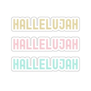 Christian Faith Sticker Hallelujah Jesus Sticker for Bible Journaling stickers Christian gifts Water bottle sticker laptop sticker notebook