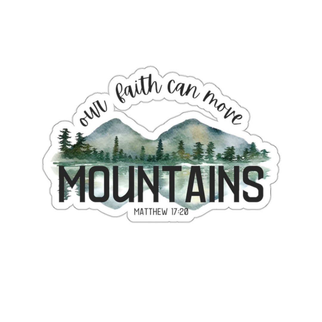 Lfm Sticker Christian Faith Sticker Faith Moves Mountains Jesus Sticker Bible ...