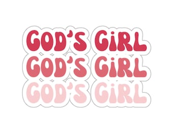 Christian Faith Sticker God's Girl Jesus Sticker for Bible Journaling stickers Christian gifts Water bottle sticker laptop sticker notebook