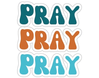 Christian Faith Sticker Pray Jesus Sticker for Bible Journaling stickers Christian gifts Water bottle sticker laptop sticker notebook VBS