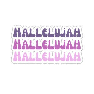 Christian Faith Sticker Hallelujah Jesus Sticker for Bible Journaling stickers Christian gifts Water bottle sticker laptop sticker notebook