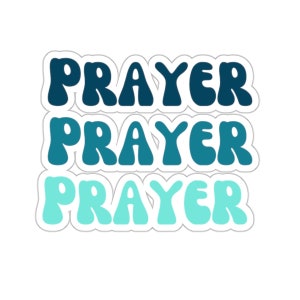 Christian Faith Sticker Prayer Jesus Sticker for Bible Journaling stickers Christian gifts Water bottle sticker laptop sticker notebook