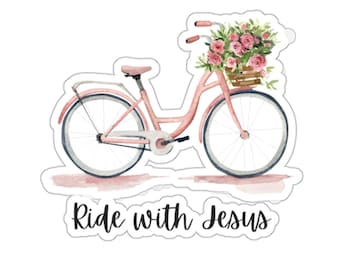 Pegatina de fe cristiana para bicicleta, pegatina de Jesús para la Biblia, pegatinas para diario, regalos cristianos, pegatina para botella de agua, pegatina para portátil
