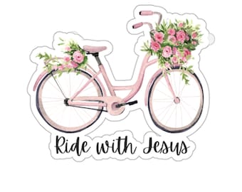 Pegatina de fe cristiana para bicicleta, pegatina de Jesús para la Biblia, pegatinas para diario, regalos cristianos, pegatina para botella de agua, pegatina para portátil