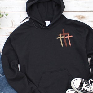 Christian Cross Hoodie | Christian Hoodie | Christian Hoodie | Jesus Shirt | Bible Verse | Christian Gift | Faith Sweatshirt | Unisex Hoodie