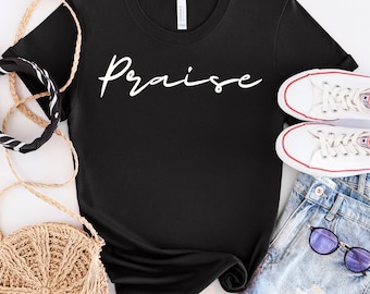 Praise - Christian T-Shirt | Oversized T-Shirt | Christian Streetwear | Christian Men | Christian Women | Graphic Tee | Graphic Shirt