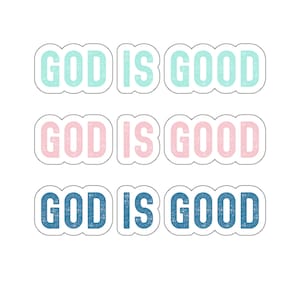 Christian Faith Sticker God is Good Jesus Sticker for Bible Journaling stickers Christian gift Water bottle sticker laptop sticker notebook