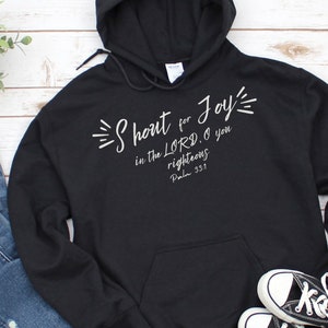 Psalms hoodie Christian clothes Bible verse Jesus lover gift Christian gift aesthetic Christian streetwear Psalms 33 Bible quote Church wear