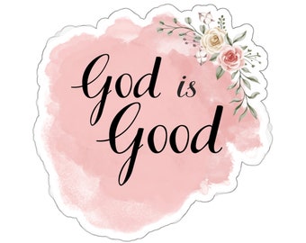 Christian Faith Sticker God is Good Jesus Sticker for Bible Journaling stickers Christian gift Water bottle sticker laptop sticker notebook