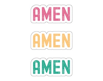 Christian Faith Sticker Amen Jesus Sticker for Bible Journaling stickers Christian gifts Water bottle sticker laptop sticker notebook