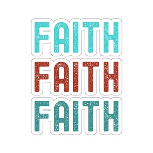 Christian Faith Sticker Faith Jesus Sticker for Bible Journaling stickers Christian gifts Water bottle sticker laptop sticker notebook