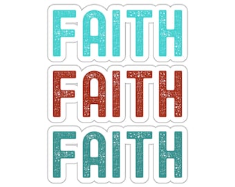 Christian Faith Sticker Faith Jesus Sticker for Bible Journaling stickers Christian gifts Water bottle sticker laptop sticker notebook
