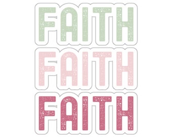 Christian Faith Sticker Faith Jesus Sticker for Bible Journaling stickers Christian gifts Water bottle sticker laptop sticker notebook