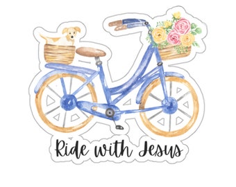 Pegatina de fe cristiana para bicicleta, pegatina de Jesús para la Biblia, pegatinas para diario, regalos cristianos, pegatina para botella de agua, pegatina para portátil