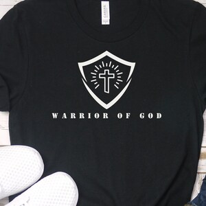 Warrior of God Christian tshirt Jesus Shirt Bible Verse Christian Gift Faith shirt Unisex tee Christian Man of God Christian Men Gift
