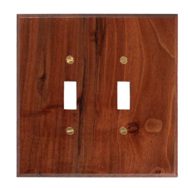 Customizable Walnut Light Switch and Outlet Covers For Wall Art Natural Walnut Wood Electrical Outlet Plate Cover Wood Light switch