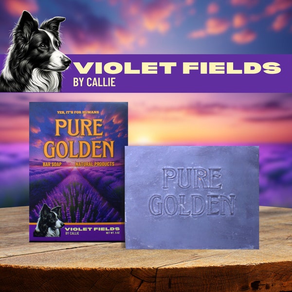 Natural Bar Soap Violet Fields Scent Soap Handmade Natural Soap No Harsh Chemical Soap For Shower Soap For Dog Lover Gift Idea Soap Organic