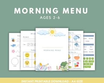 MORNING MENU (AGES 2-6)