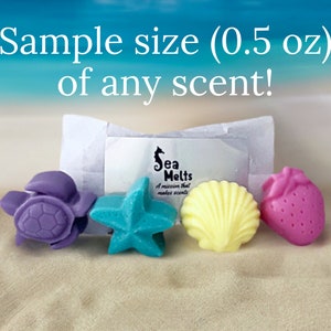Tropical Scented Wax Melt Samples • Coastal Shapes, Hand-Poured