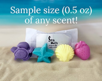 Tropical Scented Wax Melt Samples • Coastal Shapes, Hand-Poured