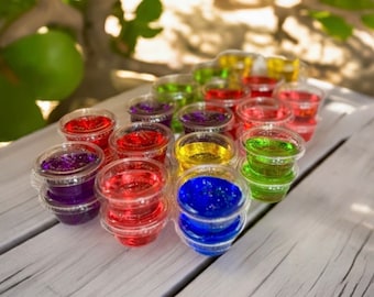 Gel Wax Melts • Long-Lasting, Tropical Scents • Glitter Jelly Melts