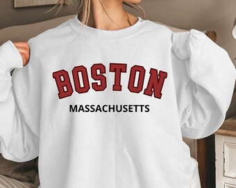 Boston University Sweatshirt, Boston University crewneck, Boston University sweater, Boston University, College Varsity Sweatshirt Gift