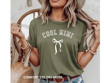 Couleurs confort Chemise cool grand-mère club, chemise fête des mères, meilleure chemise grand-mère, chemise cool grand-mère, chemise cool Mimi, cadeau des petits-enfants
