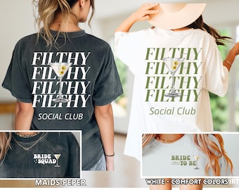 Filthy Martini Shirt, Dirty Martini Lover Gift, Bachelorette Party Shirt, Martini Shirt, Tini Time Shirt Preppy, Gift for Her