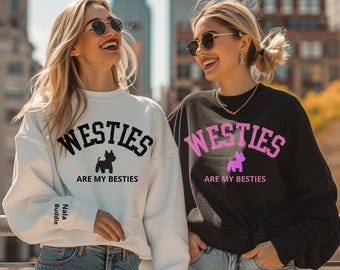 Custom dog sweatshirt, Cute Westie sweatshirt, Cute dogs sweatshirt, Dogs mom gift, Sweater for westie lovers, Dog lovers tee, Westie shirt