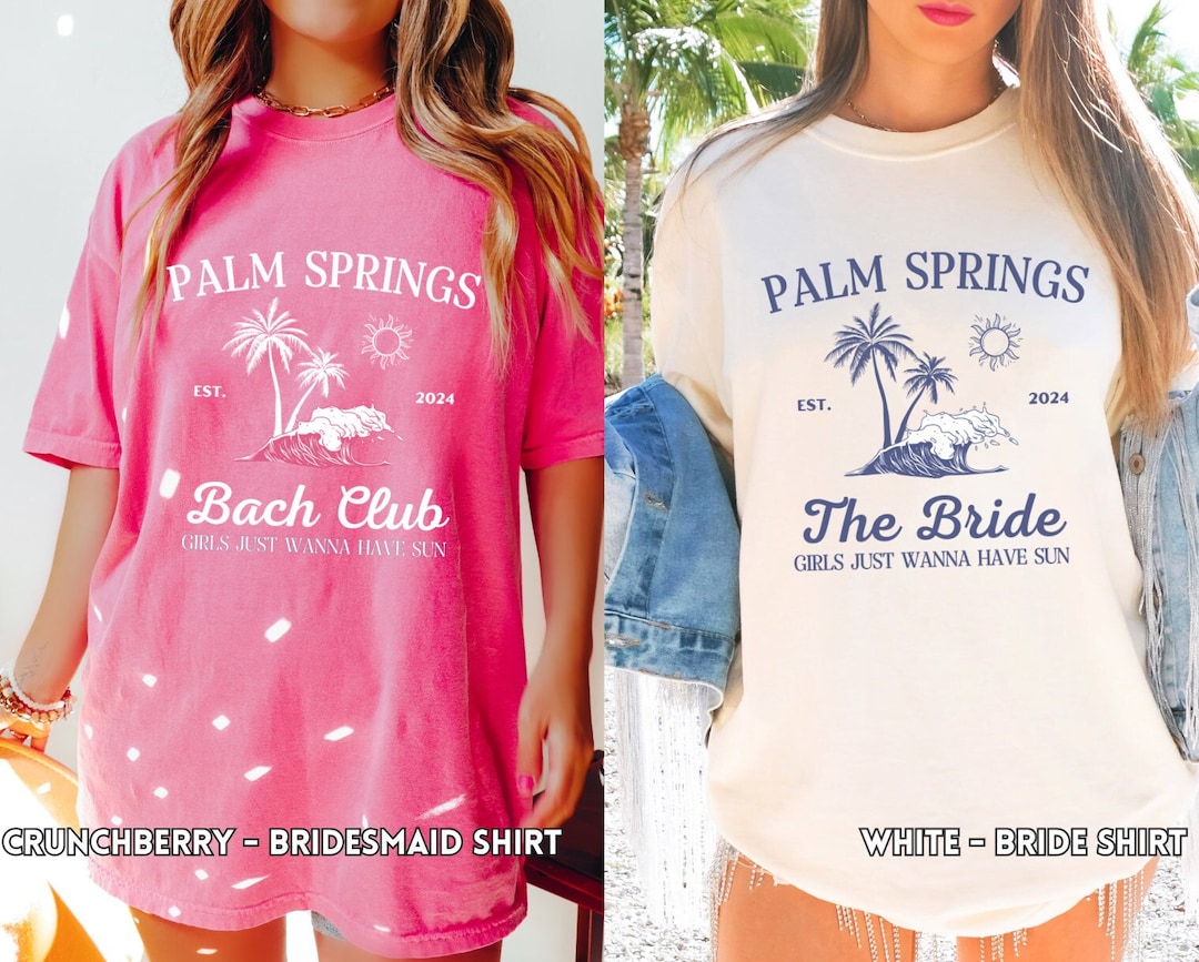 Spring Shrts Bachelorette Palm Springs Shirts, Beach Bachelorette Party Shirts ...