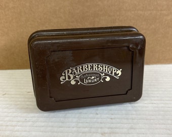 Vintage Barbershop Bath Soap With Holder